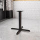 33inch x 33inch Restaurant Table X-Base with 4inch Dia. Table Height Column