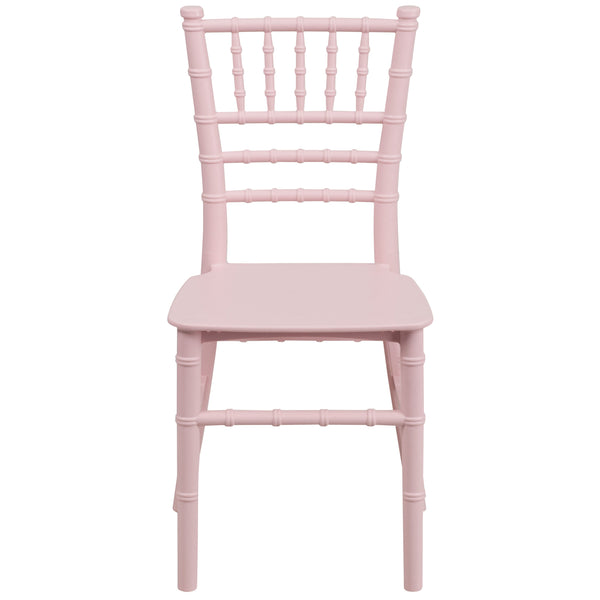 Pink |#| Child's Classic Resin Chiavari Chair for All Occasions in Pink