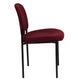 Burgundy Fabric |#| Comfort Burgundy Fabric Stackable Steel Side Reception Chair - Home Office