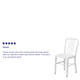 White |#| White Metal Indoor-Outdoor Chair - Kitchen Chair - Restaurant Seating