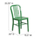 Green |#| Green Metal Indoor-Outdoor Chair - Kitchen Chair - Restaurant Seating