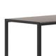 Gray |#| Commercial 55 x 31 Faux Teak Outdoor Patio Table - Gray/Gray