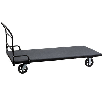 Folding Table Dolly with Carpeted Platform for Rectangular Tables - View 1