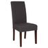 Greenwich Series Upholstered Panel Back Mid-Century Parsons Dining Chairs