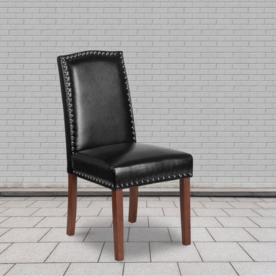 HERCULES Hampton Hill Series Parsons Chair with Accent Nail Trim - View 2