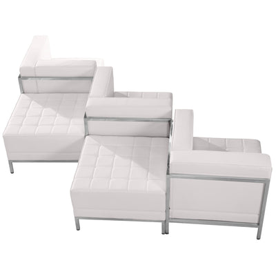 HERCULES Imagination Series LeatherSoft 5 Piece Chair & Ottoman Set - View 1