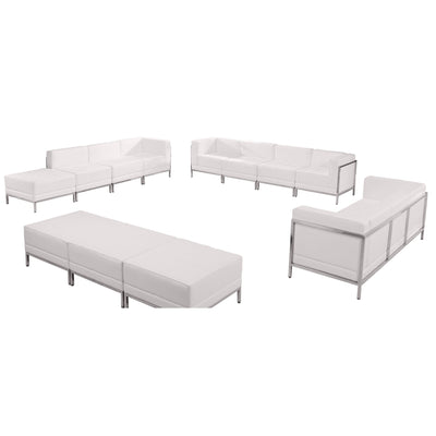 HERCULES Imagination Series LeatherSoft Sofa, Lounge & Ottoman Set, 12 Pieces - View 1