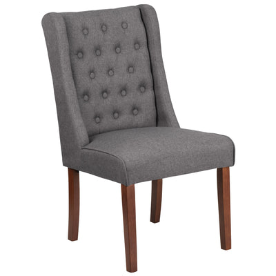 HERCULES Preston Series Tufted Parsons Chair with Side Panel Detail - View 1