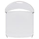 White Plastic/Silver Frame |#| White Ultra-Compact School Stack Chair - Office Guest Chair/Student Chair