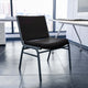 Black |#| Big & Tall 1000 lb. Rated Black Fabric Stack Chair - Reception Seating