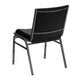 Black Vinyl |#| Heavy Duty Black Vinyl Stack Chair - Reception Furniture