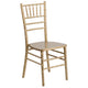 Gold |#| 1100lb. Capacity Gold Wood Stackable Chiavari Event Chair