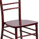 Mahogany |#| 1100lb. Capacity Mahogany Wood Stackable Chiavari Event Chair