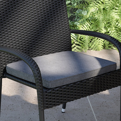 McIntosh Outdoor Patio Chair Cushion, Weather-Resistant Removable Cover with 1.25
