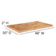 30inch x 48inch Rectangle Butcher Block Style Table Top - Restaurant Table Top