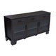 Black |#| 59" Engineered Wood Buffet Sideboard Storage Cabinet w/ 3 Drawers, Doors in Blk