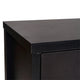 Black |#| 59" Engineered Wood Buffet Sideboard Storage Cabinet w/ 3 Drawers, Doors in Blk