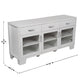 White |#| 59" Engineered Wood Buffet Sideboard Storage Cabinet w/ 3 Drawers, Doors in Wht