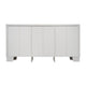 White |#| 59" Engineered Wood Buffet Sideboard Storage Cabinet w/ 3 Drawers, Doors in Wht