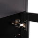 Black |#| 59" Engineered Wood Buffet Sideboard Storage Cabinet w/ 3 Drawers, Doors in Blk