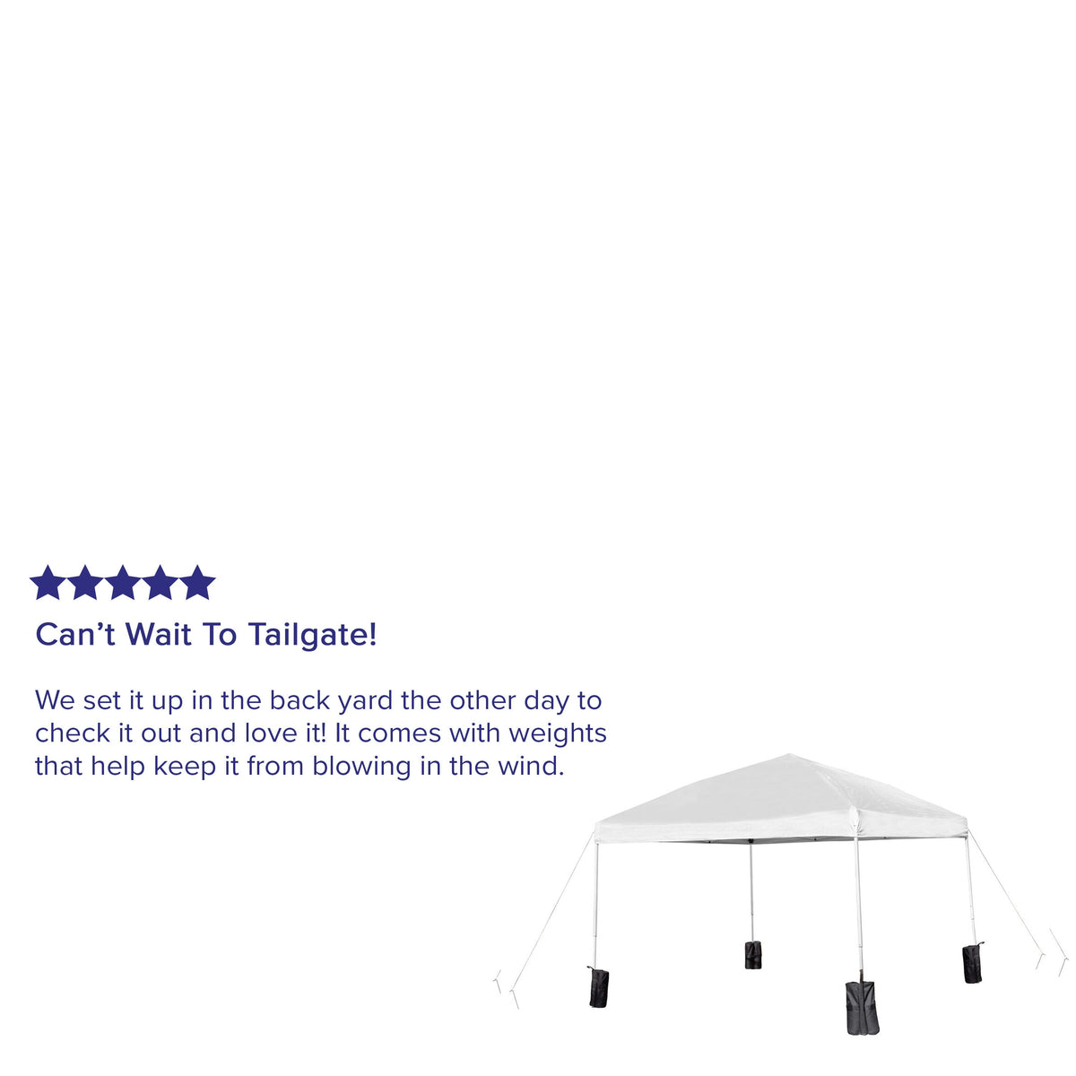 White |#| 10'x10' White Pop Up Straight Leg Canopy Tent With Sandbags and Wheeled Case