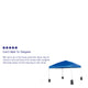 Blue |#| 10'x10' Blue Pop Up Straight Leg Canopy Tent With Sandbags and Wheeled Case