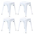 18 Inch Table Height Indoor Stackable Metal Dining Stool - Set of 4
