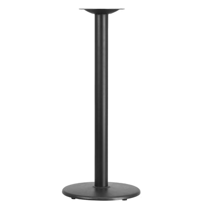18'' Round Restaurant Table Base with 3'' Dia. Bar Height Column - View 1