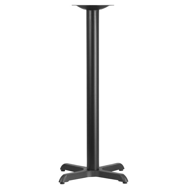 22inch x 22inch Restaurant Table X-Base with 3inch Dia. Bar Height Column