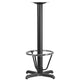 22inch x 22inch Restaurant Table X-Base with 3inch Dia. Bar Height Column & Foot Ring