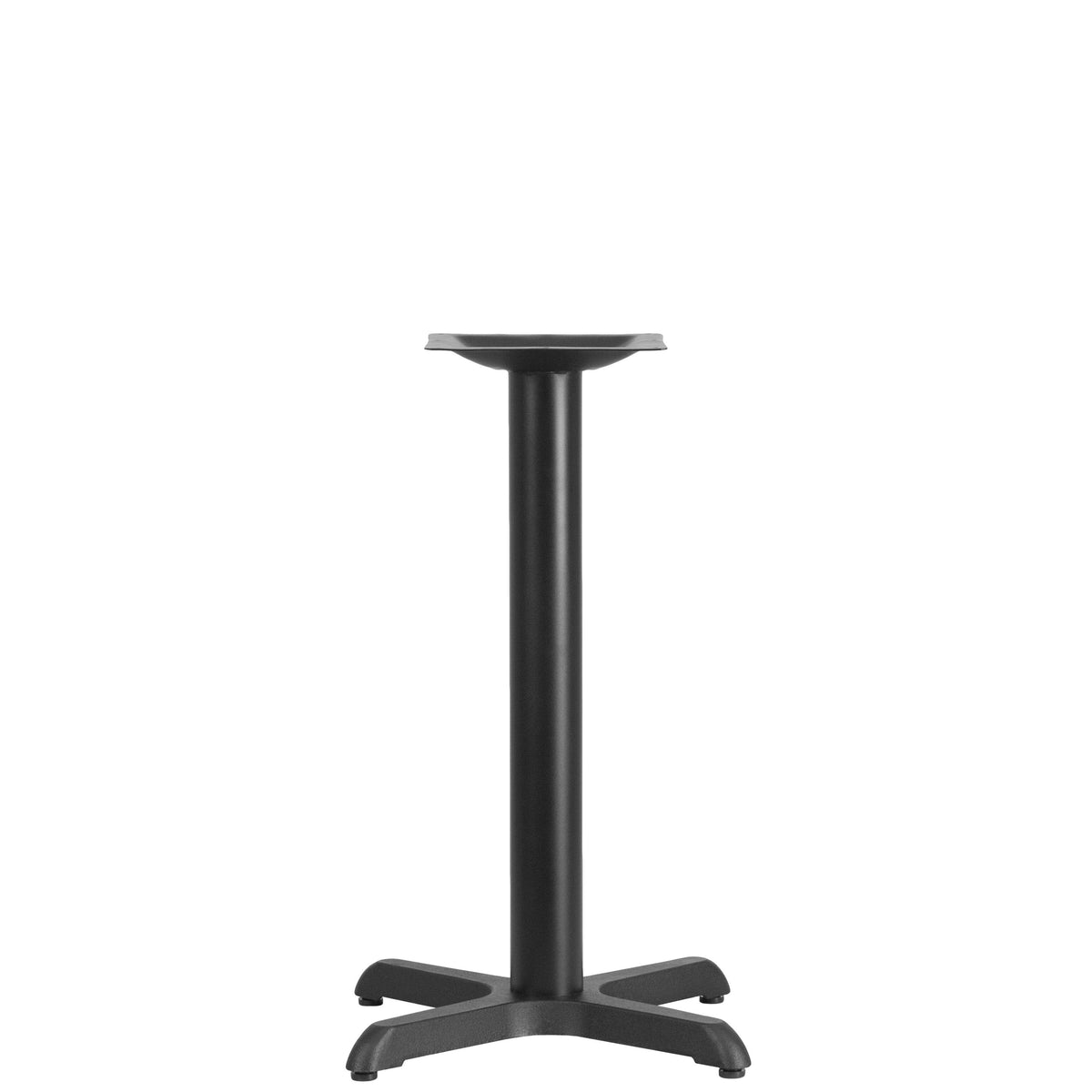 22inch x 22inch Restaurant Table X-Base with 3inch Dia. Table Height Column