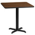 24'' Square Laminate Table Top with 22'' x 22'' Table Height Base