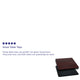 Black/Mahogany |#| 24inch Square Table Top with Black or Mahogany Reversible Laminate Top