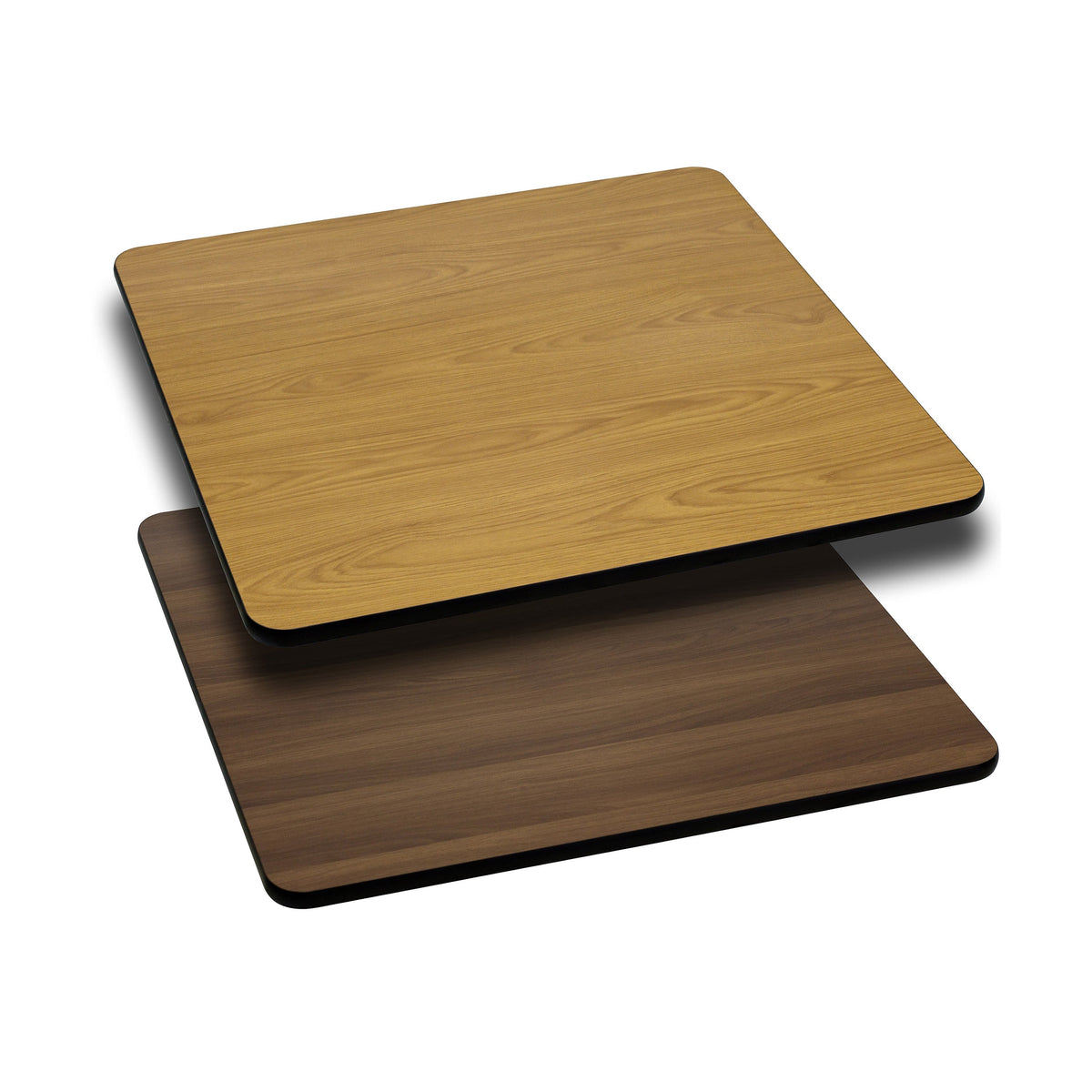 Natural/Walnut |#| 24inch Square Table Top with Natural or Walnut Reversible Laminate Top