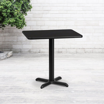 24'' x 30'' Rectangular Laminate Table Top with 22'' x 22'' Table Height Base - View 2