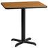 24'' x 30'' Rectangular Laminate Table Top with 22'' x 22'' Table Height Base