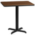 24'' x 30'' Rectangular Laminate Table Top with 22'' x 22'' Table Height Base