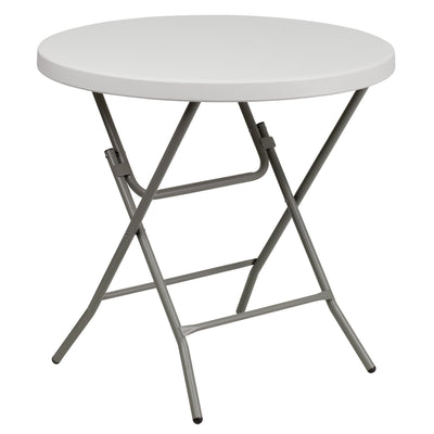 2.63-Foot Round Plastic Folding Table