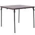 2.83-Foot Square Bi-Fold Plastic Folding Table with Carrying Handle