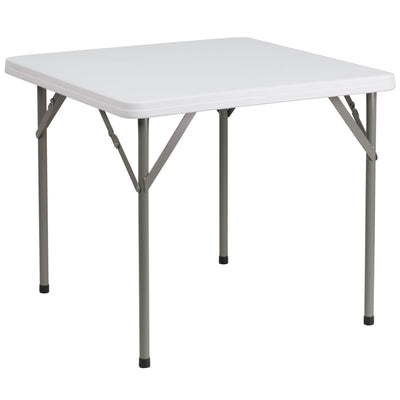 2.85-Foot Square Plastic Folding Table