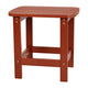 Red |#| Indoor/Outdoor Adirondack Style Side Table and 2 Chair Set in Red