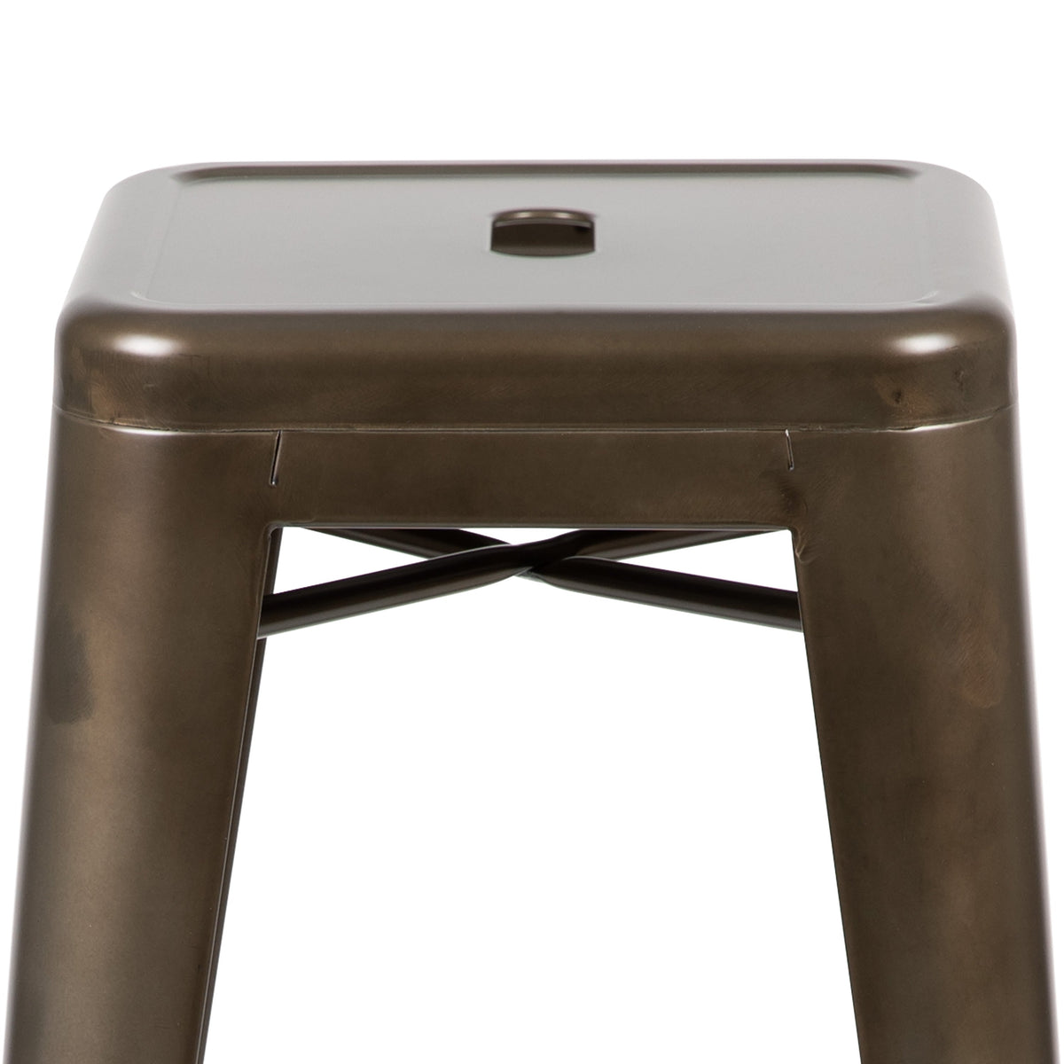 Gun Metal |#| 4 Pack 30inch High Metal Indoor Bar Stool - Stackable Stool, Gun Metal Gray