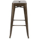 Gun Metal |#| 4 Pack 30inch High Metal Indoor Bar Stool - Stackable Stool, Gun Metal Gray