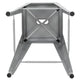 Silver |#| 4 Pack 30inch High Metal Indoor Bar Stool - Stackable Stool, Silver