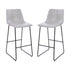 30 Inch Commercial Grade LeatherSoft Bar Height Barstools, Set of 2
