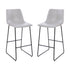 30 Inch Commercial Grade LeatherSoft Bar Height Barstools, Set of 2