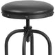 30inch Barstool with Swivel Lift Black LeatherSoft Seat - Kitchen Furniture