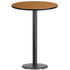 30'' Round Laminate Table Top with 18'' Round Bar Height Table Base