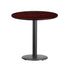 30'' Round Laminate Table Top with 18'' Round Table Height Base