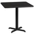30'' Square Laminate Table Top with 22'' x 22'' Table Height Base